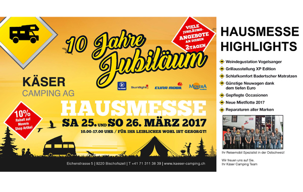 25.-26.03.2017 Hausmesse Käser Camping