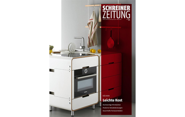 Unsere Miniküchen in der SchreinerZeitung Nr. 11 vom 14. März 2019