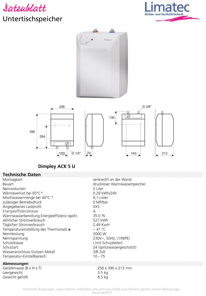 Under-sink storage tank