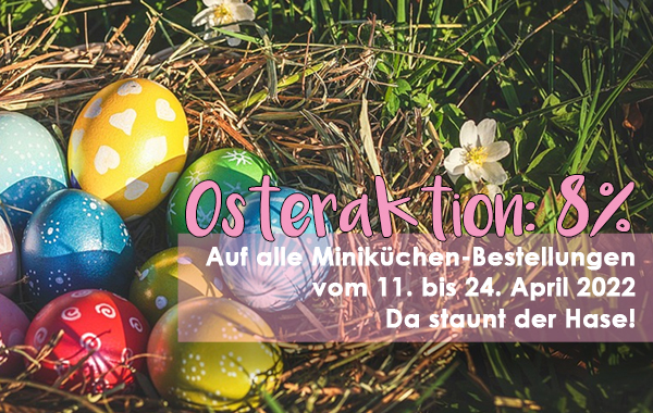 Osteraktion Onlineshop Miniküchen 2022