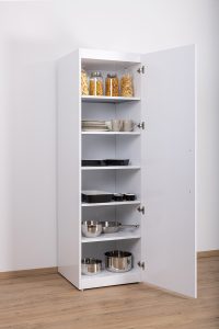 Larder cupboard open White