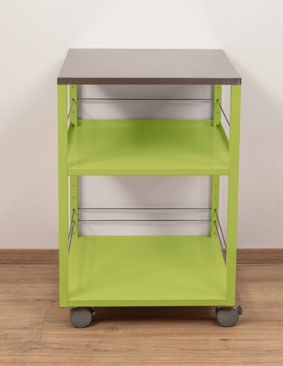 Service trolley without railing, green apple