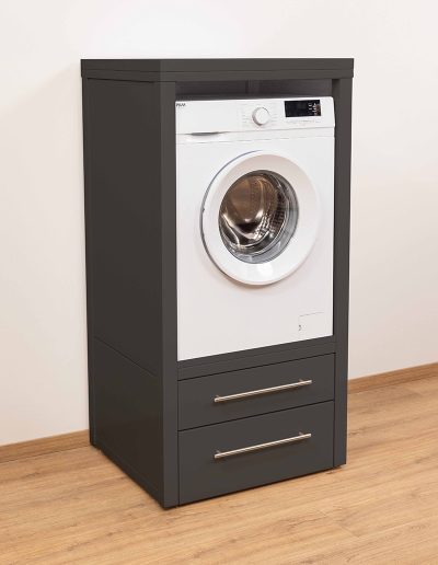 Washing machine cupboards, Black