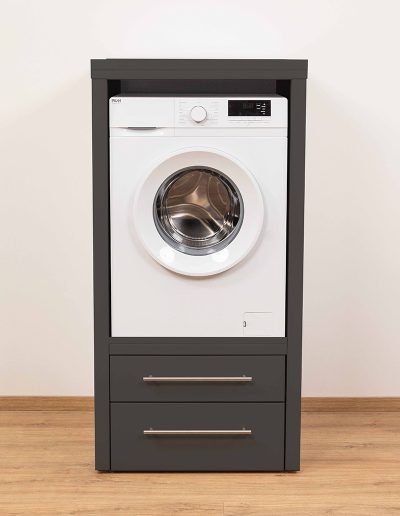Washing machine cupboards, Black